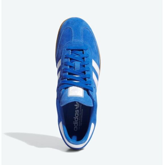 Adidas Men\'s Blue Bird White Gold Metallic Originals Samba ADV Shoes Size 4.5 main image 9